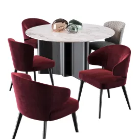 Minotti aston dining chair lou dining table